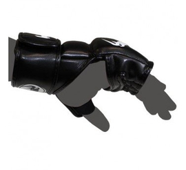 Перчатки Venum Impact MMA Gloves - Skintex Leather - Black, Фото № 4